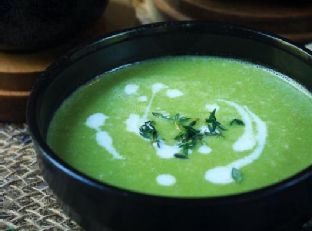 Chilled Green Pea & Onion Soup