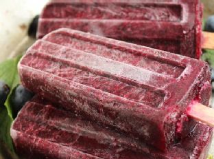 Blueberry Mojito Popsicles