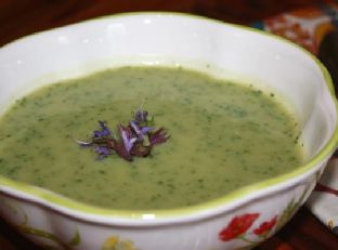 Dairy Free Garlic Scape Soup