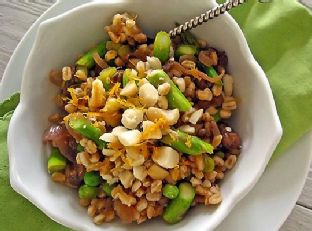 Meyer Lemon Scented Farro and Asparagus Salad