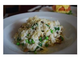 Mushroom-Pea Risotto