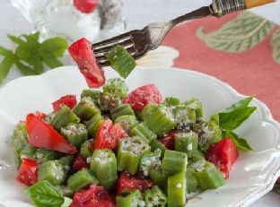 Okra Tomato Salad