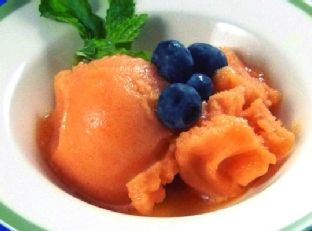 Peach-Ginger Sorbet