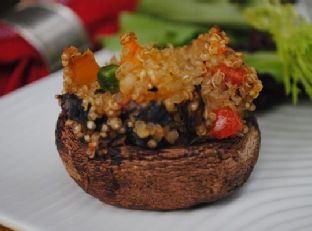 Quinoa Stuffed Mushrooms