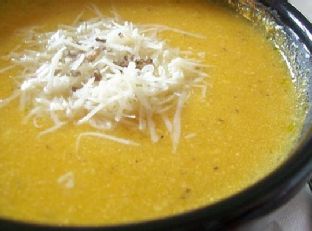 Roasted Garlic & Butternut Parmesan Soup