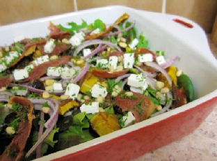 Roasted Squash, Prosciutto and Goat’s Cheese Salad