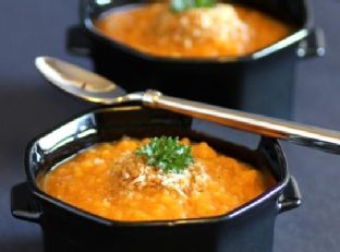 Roasted Sweet Potato and Quinoa Soup