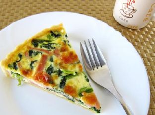 Spinach & Ham Quiche