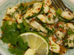 Thai Cucumber Salad (By Roz)