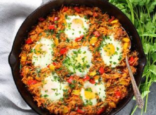 Sweet Potato and Chicken Sausage Breakfast Skillet