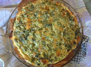 Simple Broccoli Cheddar Quiche