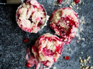 Vegan Spiced Cranberry Swirl Ice Cream