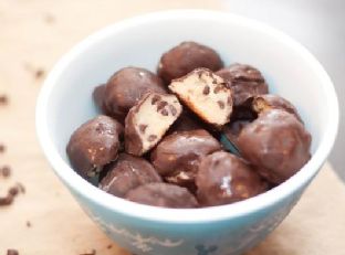 Vegan Chocolate Covered Cookie Dough Dessert