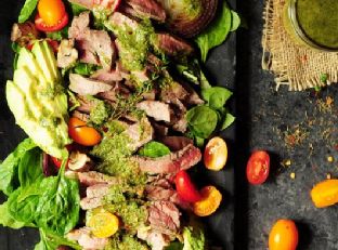 Steak Salad with Chimichurri Sauce