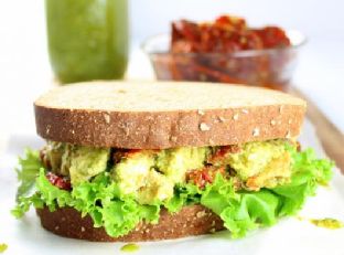 Sprouted Grain Chicken Pesto Sandwich