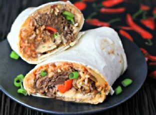 Cheesy Beef Burrito