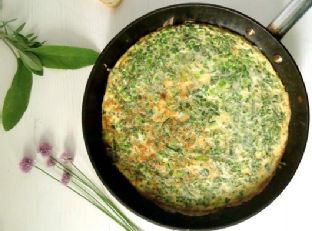 Leek And Pea Frittata