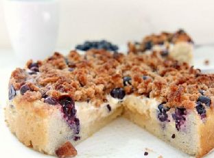 Blueberry Cream Cheese Crumble Cake