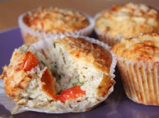 Tomato, Basil & Parmesan Muffins