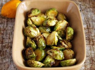 Garlic-Roasted Brussels Sprouts Side Dish