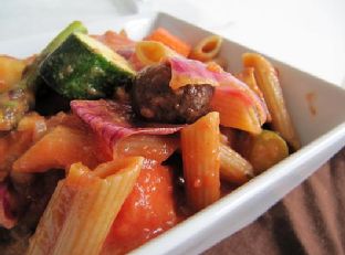 Rustic Pasta with Chunky Vegetables