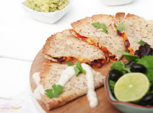 Spicy Vegan Quesadillas