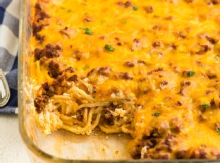 Easy Baked Spaghetti