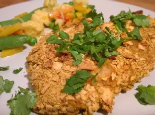 Curried Cracker-Coated Chicken