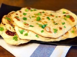 Easy Naan Bread with Garlic Butter