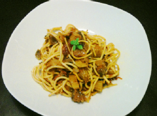 Caponata Style Celery Spaghetti