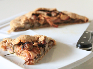 Apple Sausage Galette