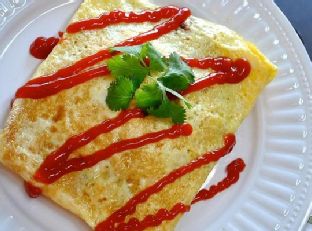 B.L.D Stuffed Omelette – Breakfast, Lunch, Dinner