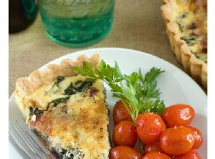 Bacon and Arugula Quiche