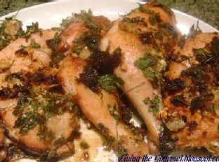 Baked Chicken With Lemon & Garlic