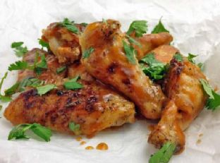 Baked Honey Sriracha Chicken Wings