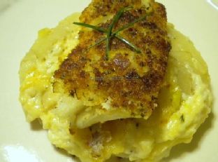 Bread Crumb Topped Cod