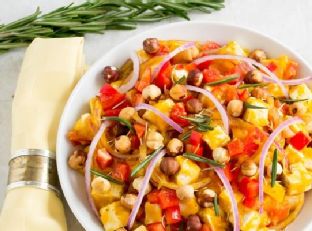 Butternut Squash Tofu Salad With Toasted Hazelnuts