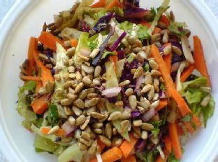 Carrot and Cabbage Salad With Coriander+cumin Dry Rub