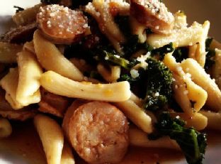 Cavatelli with Chicken Sausage and Kale