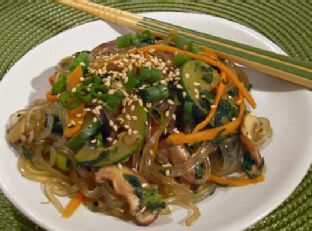 Chapchae (Korean Stir-Fried Noodles)