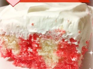 Cherry Jello Poke Cake