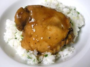 Chicken Adobo & Coconut Ginger Rice