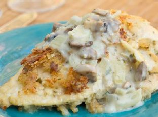 Chicken Cordon Bleu With Mushroom Sauce