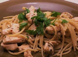 Chicken Pasta With Anchovy Rosemary Sauce