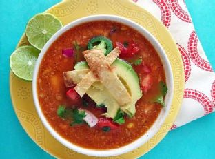 Chicken Tortilla Soup with Fire Roasted Tomatoes