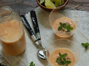 Chilled melon summer soup