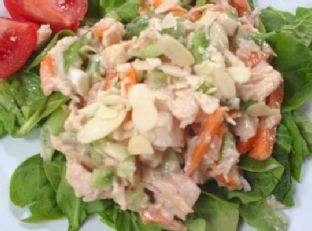 Chinese Chicken Salad With Creamy Soy Dressing