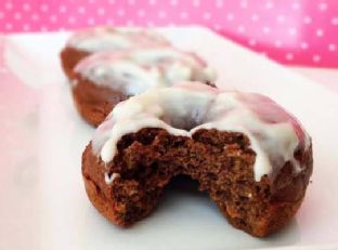 Chocolate Carrot Cake Baked Doughnuts