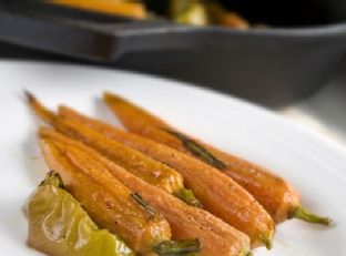 Cider Roasted Carrot and Apple Fall Side Dish