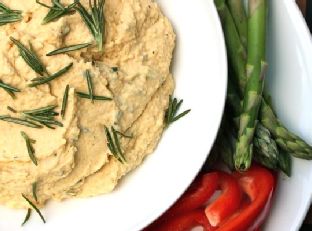 Crispy Rosemary Hummus